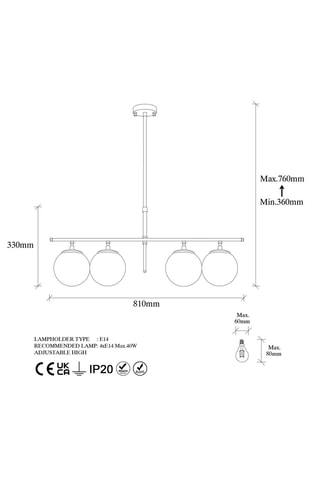 Candeeiro suspenso Roe 
Dourado