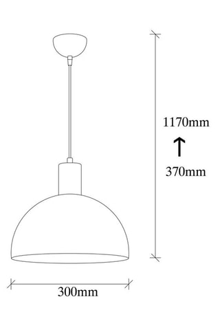 Candeeiro suspenso Sivani - Preto e dourado - 100 W