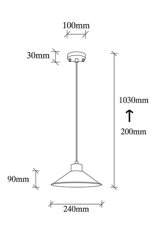 Candeeiro suspenso - Azu - 40 W