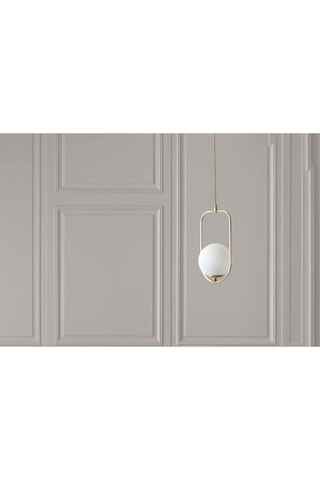 Candeeiro suspenso Ahy Tekeli Dourado e branco