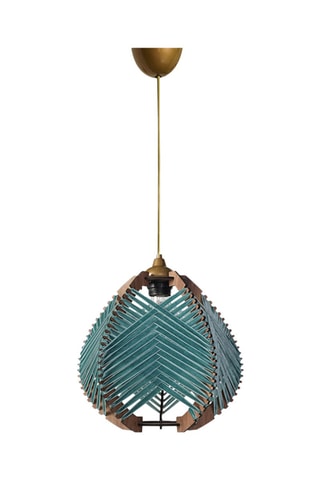 Candeeiro suspenso - Azul - 60 W