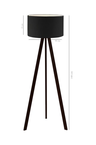 Lampadaire - Noir - 60 W