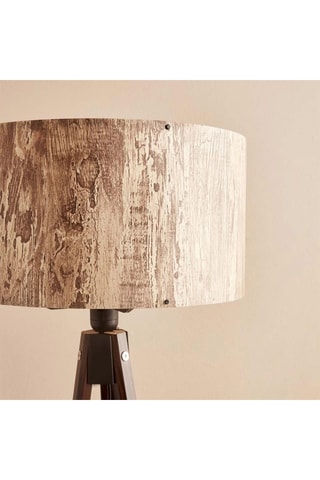 Lampadaire en bois AYD-3449 - Beige et marron - 60 W - 140 cm