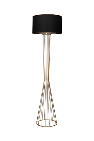 Lampadaire AYD-3078 - Noir et doré