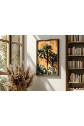 Pintura decorativa emoldurada em MDF Igor - 50 x 70 cm