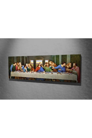 Quadro "A Última Ceia" Leonardo De Vinci - 30 x 80 cm - Reprodução