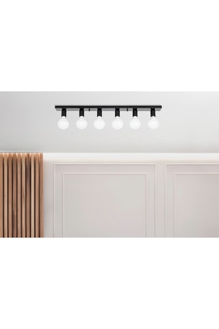 Candeeiro de teto Mirro - Preto - 40 W