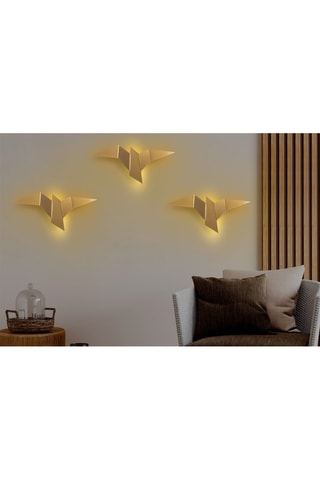 Aplique de parede LED Pacali - Dourado - 1 W