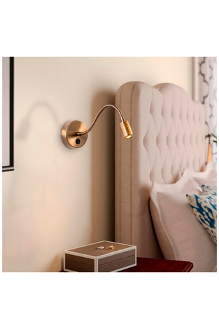 Aplique de parede Reading - Dourado - 1 W