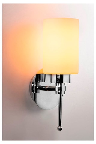 Aplique de parede Balcova - Branco e prateado - 100 W