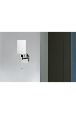 Aplique de parede Balcova - Branco e prateado - 100 W