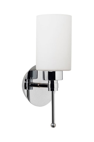 Aplique de parede Balcova - Branco e prateado - 100 W