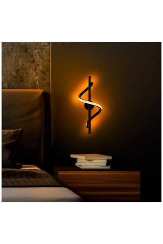 Aplique de parede  - Preto - 11 W