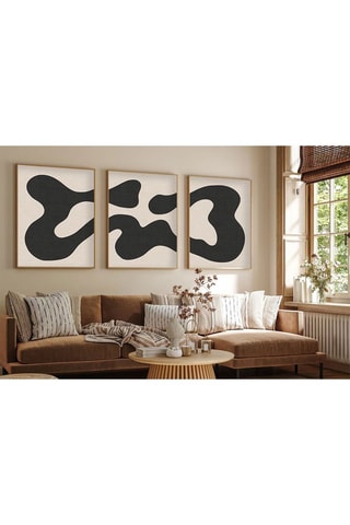 3 quadros em madeira maciça - 30 x 40 cm