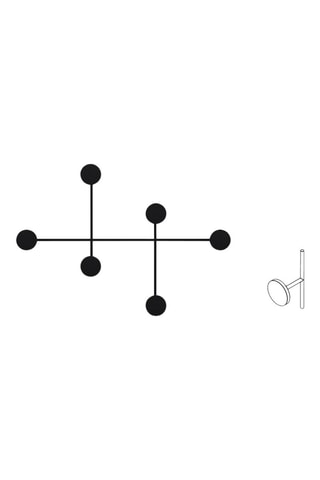 Porte-manteau mural Dama - 82 x 60 x 10 cm