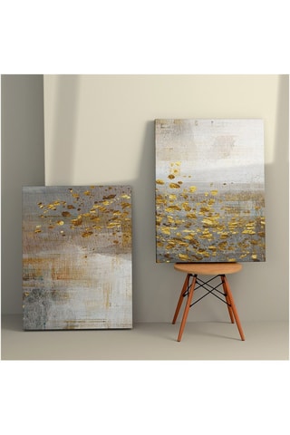 2 quadros em madeira - 50 x 70 cm