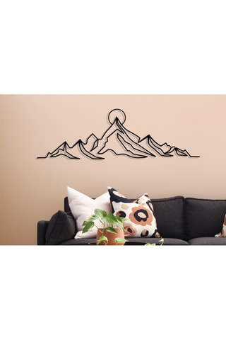 Décoration murale Everest - Noir - 119,5 x 37 cm