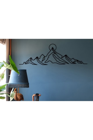 Décoration murale Everest - Noir - 119,5 x 37 cm