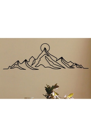 Décoration murale Everest - Noir - 119,5 x 37 cm