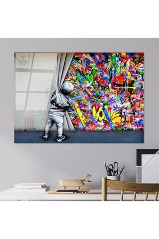 Tableau en verre trempé Bérénice - 100 x 70 cm