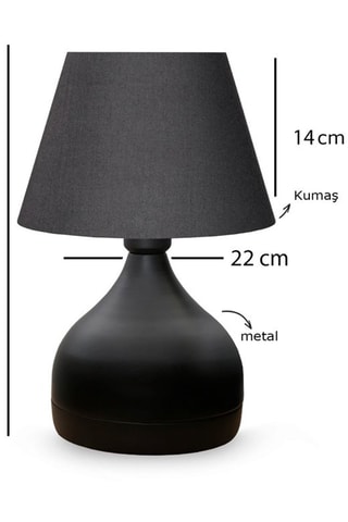 Candeeiro de mesa Ayd - Antracite - 60 W