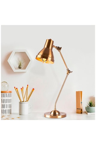 Candeeiro de mesa - Dourado - 40 W