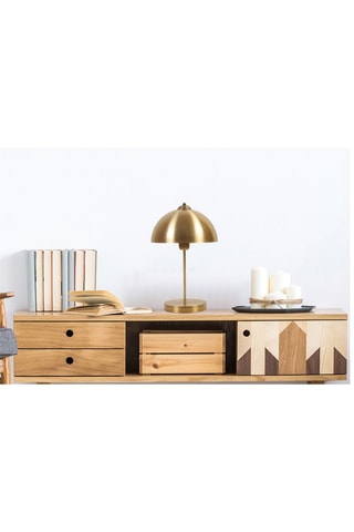 Candeeiro de mesa - Dourado - 60 W