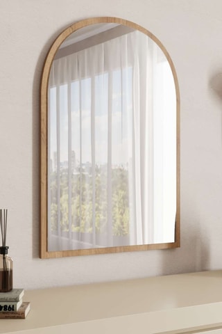 Miroir - 60 x 90 x 2,2 cm - Imitation chêne