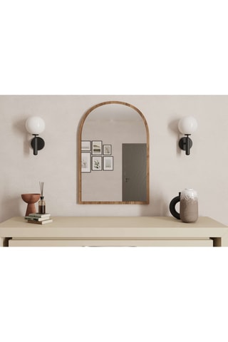 Miroir - 60 x 90 x 2,2 cm - Imitation noyer