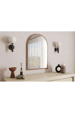 Miroir - 60 x 90 x 2,2 cm - Imitation noyer