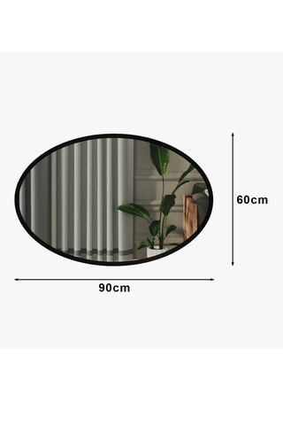 Miroir - 90 x 60 x 2,2 cm - Noir