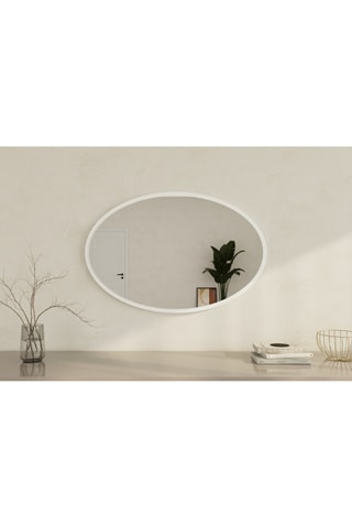 Miroir - 90 x 60 x 2,2 cm - Blanc