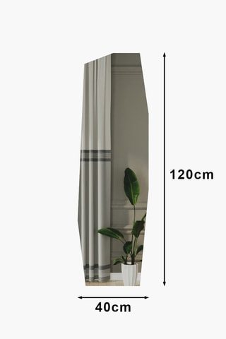 Miroir - 40 x 120 x 2,2 cm - Noir