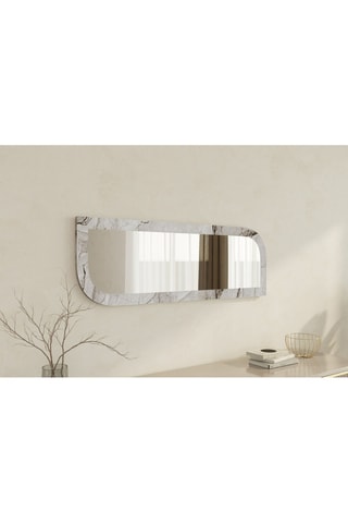 Miroir - 120 x 40 x 2,2 cm - Imitation marbre