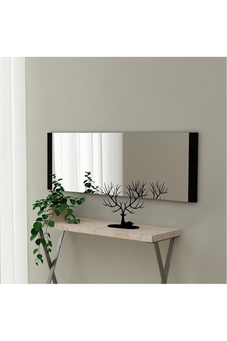 Miroir - 40 x 120 x 2,2 cm - Argenté et noir