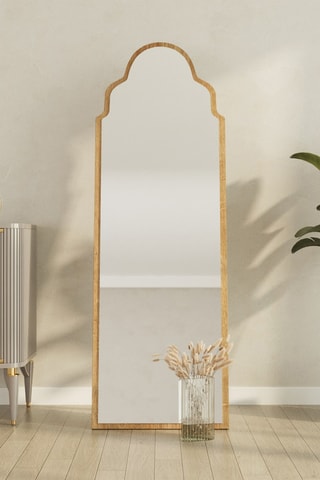 Miroir - 50 x 160 x 2,2 cm - Imitation chêne