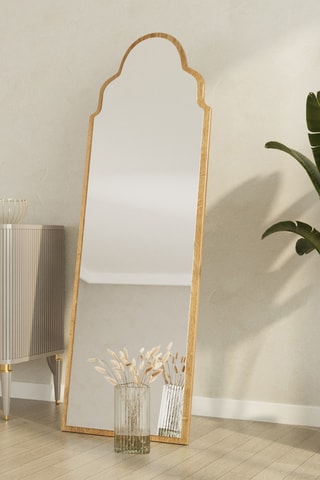 Miroir - 50 x 160 x 2,2 cm - Imitation chêne