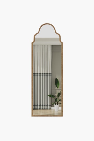 Miroir - 50 x 160 x 2,2 cm - Imitation chêne