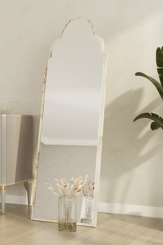 Miroir - 50 x 160 x 2,2 cm - Imitation marbre