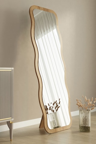 Miroir - 50 x 160 x 2,2 cm - Imitation bois