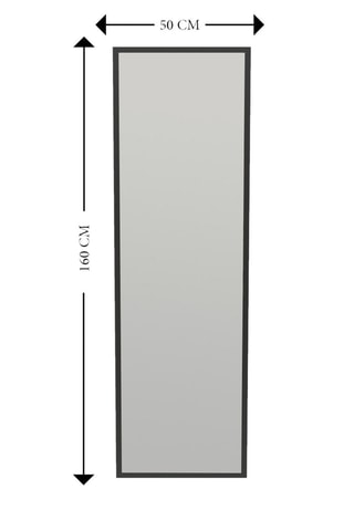 Miroir - 50 x 160 x 2,2 cm - Noir