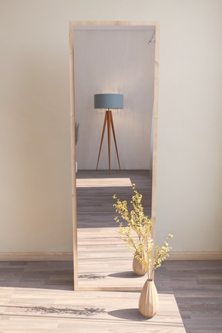 Miroir - 50 x 160 x 2,2 cm - Imitation bois