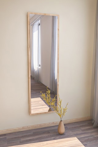 Miroir - 50 x 160 x 2,2 cm - Imitation bois
