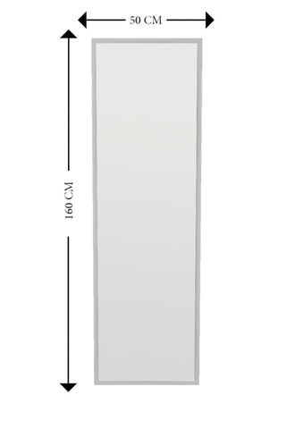 Miroir - 50 x 160 x 2,2 cm - Blanc