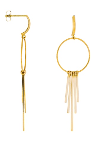 Boucles d'oreilles Voilage Or jaune
