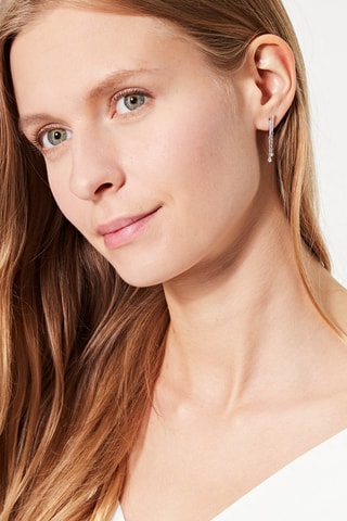 Boucles d'oreilles Peitho Or blanc et diamants