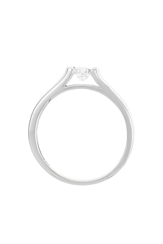 Solitaire Divin   Or blanc et diamant