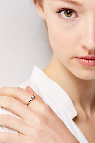 Solitaire Divin   Or blanc et diamant