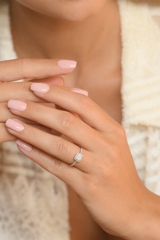 Bague Naeli - Or blanc et diamants