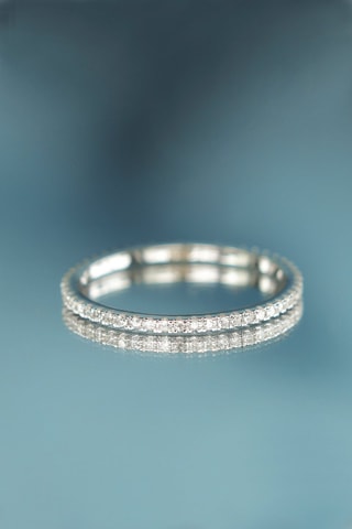 Bague Belle Alliance Tour Complet - Or blanc et diamants